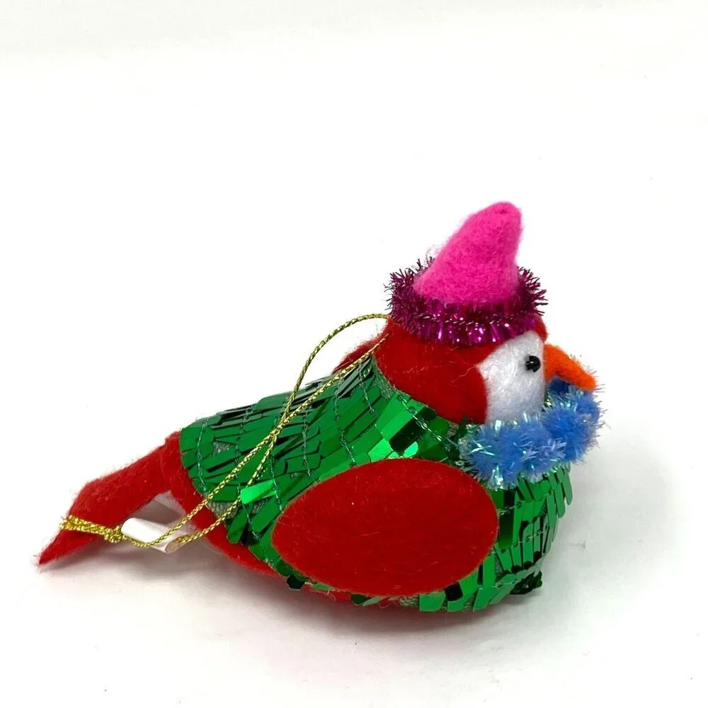 Target Christmas Fabric Festive Featherly Friends™ with Top Hat - Wondershop™